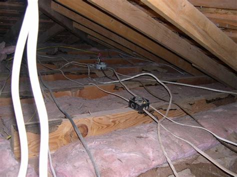 how to find junction box in attic|attic junction box under insulation.